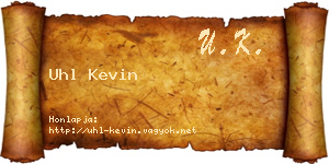 Uhl Kevin névjegykártya